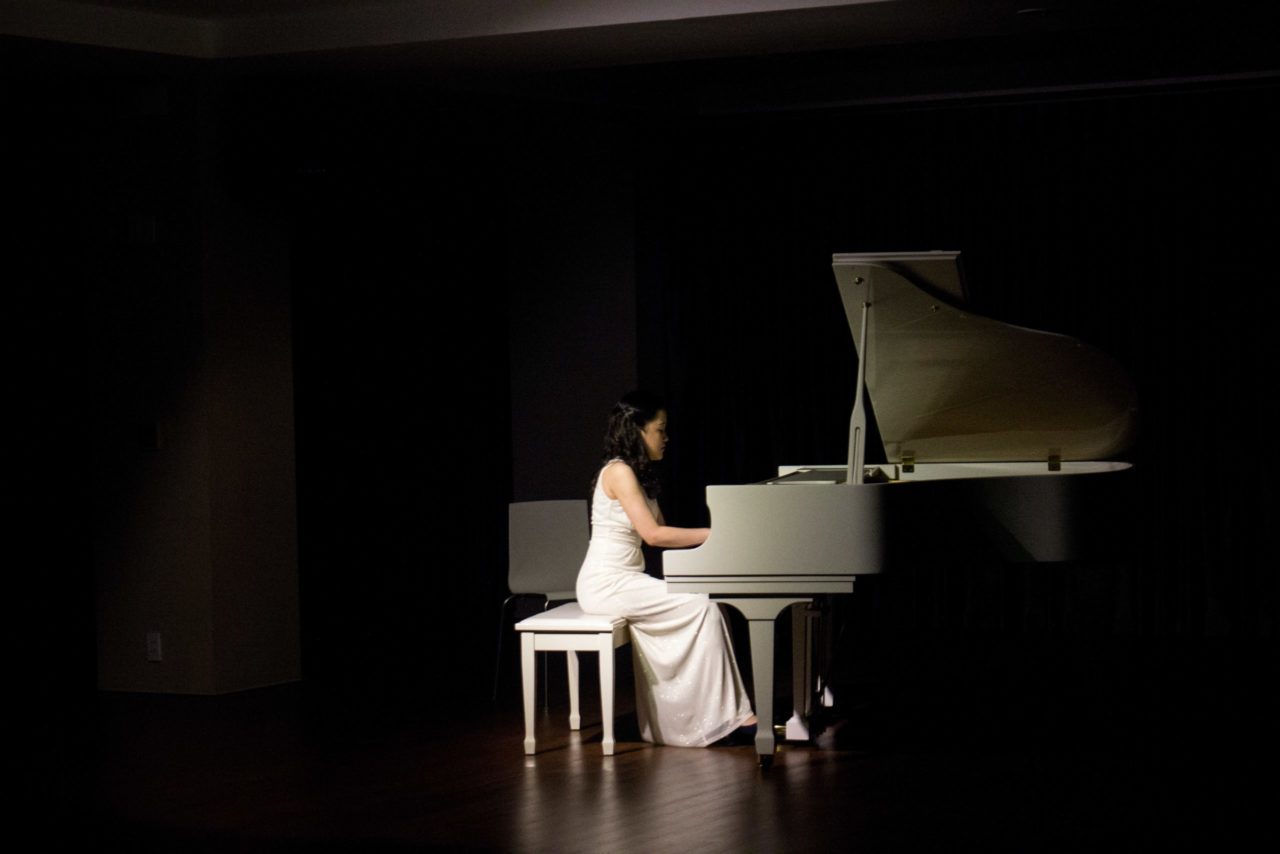 4. "Blonde Female Piano Player" - wide 3